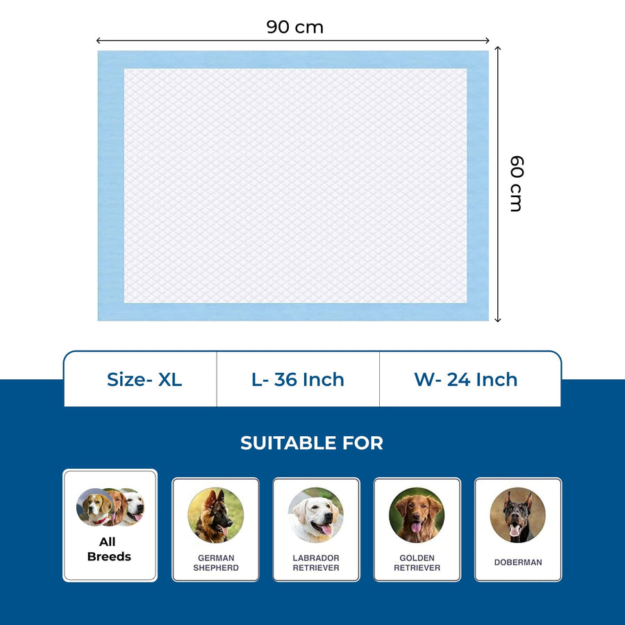 Large pad, 90 by 60 cm, for large breeds