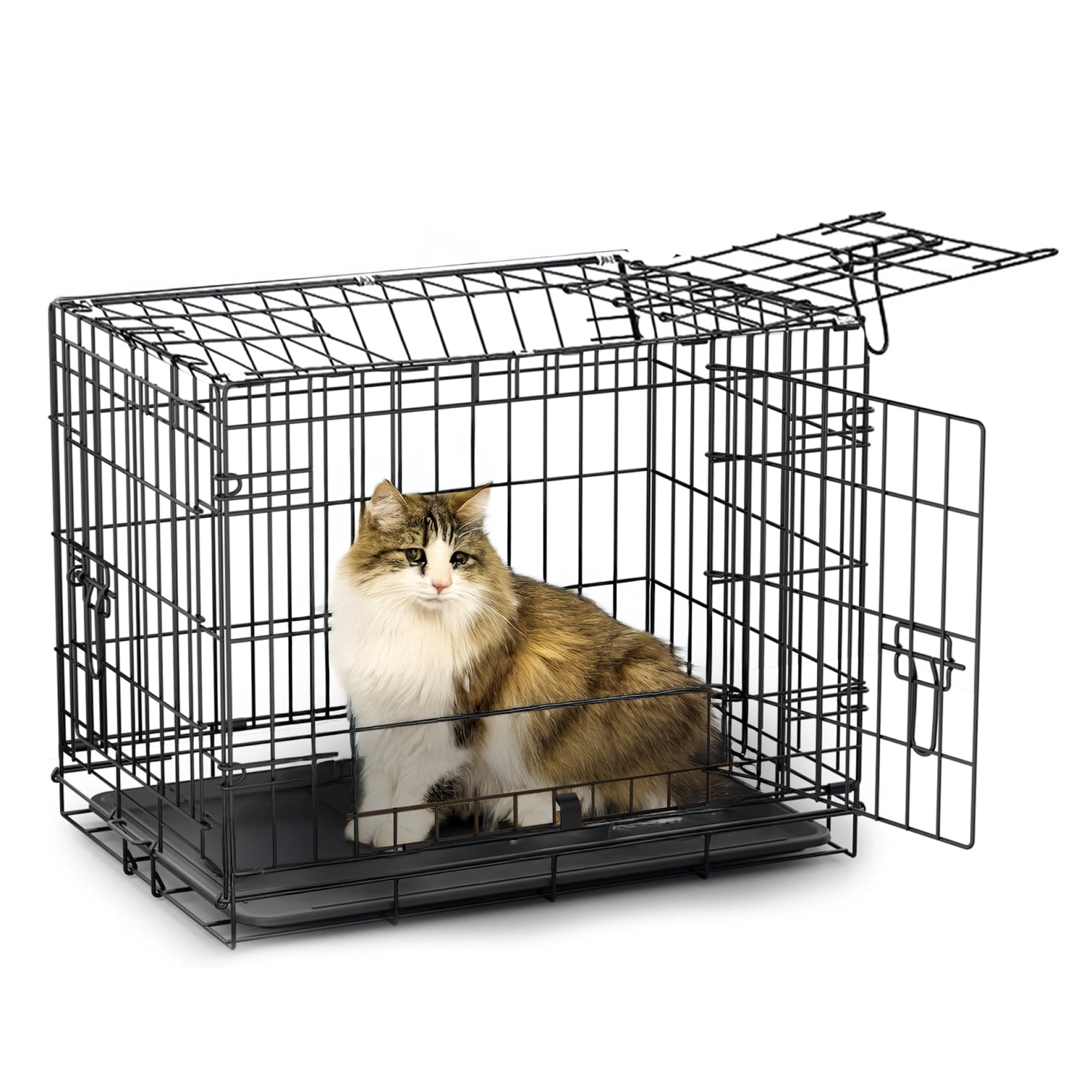 Foldable & Portable Dog Cage for Small Dogs and Cats(24 Inches)