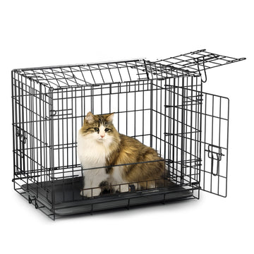 Foldable & Portable Dog Cage for Small Dogs and Cats(24 Inches)