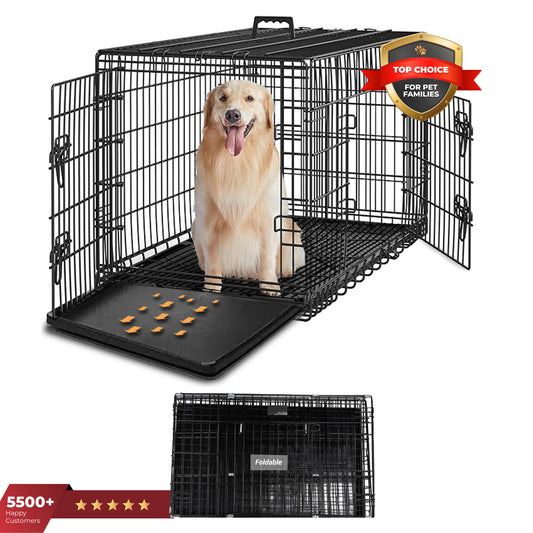 Foldable & Portable Dog Cage XL(42 Inches)