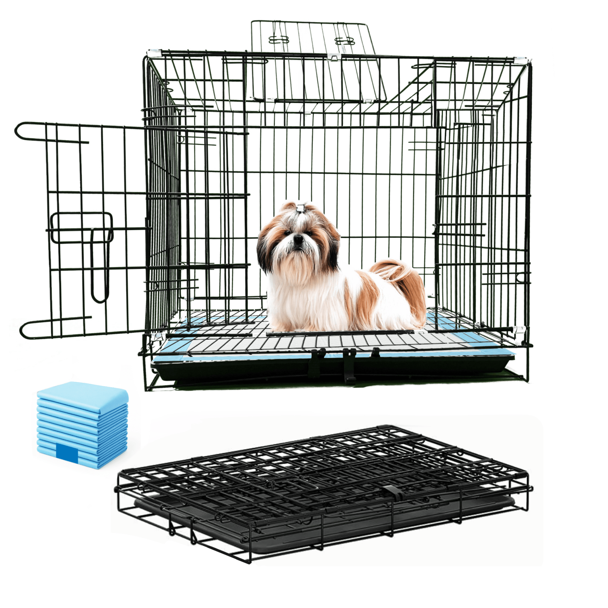 Foldable & Portable Cage - PETSAPIENS