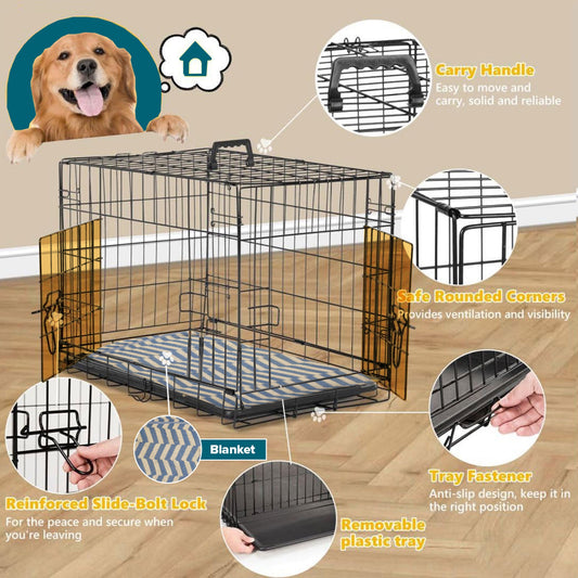 Foldable & Portable Cage - PETSAPIENS