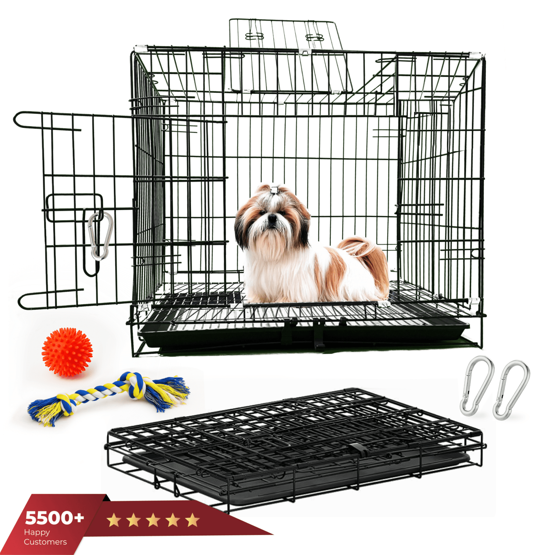 Foldable & Portable Cage - PETSAPIENS