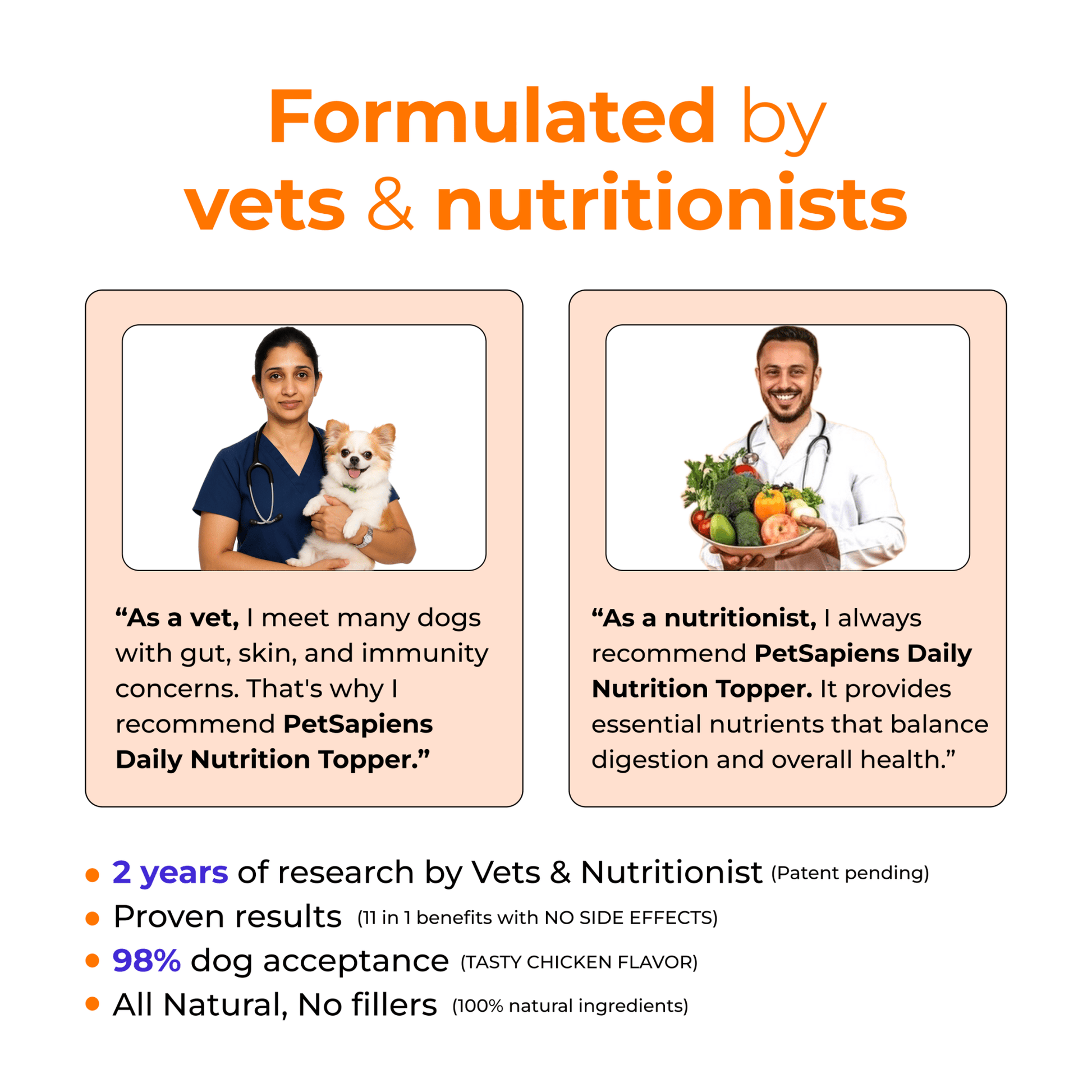 Pet Supplement for Daily Nutrition Topper & Multivitamin - PETSAPIENS