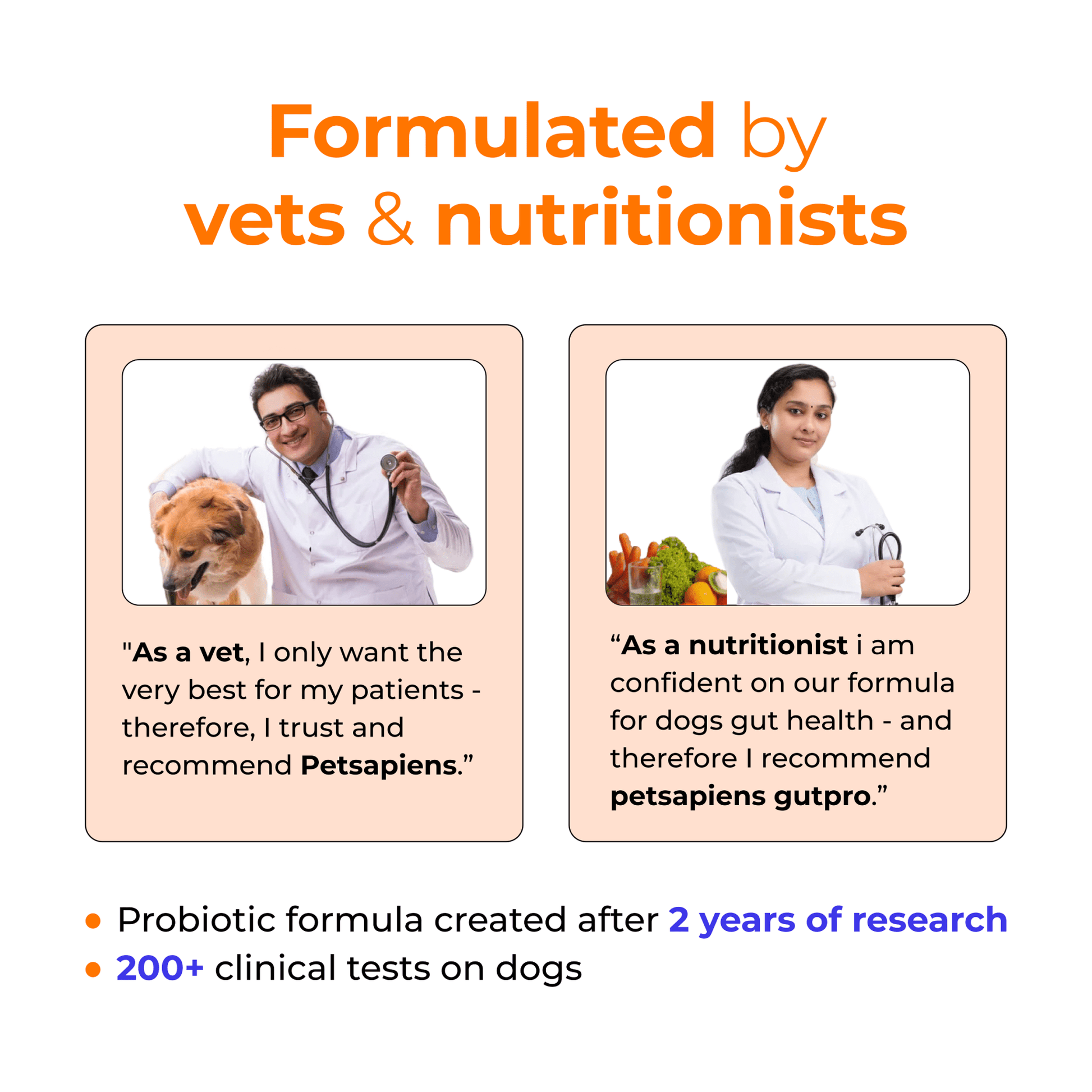 Pet Supplement for Gut Health, Pre + Probiotics For Dogs - PETSAPIENS