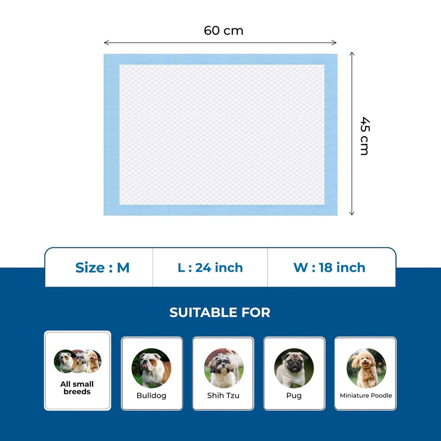 Medium pad, 60 by 45 cm, for small breeds