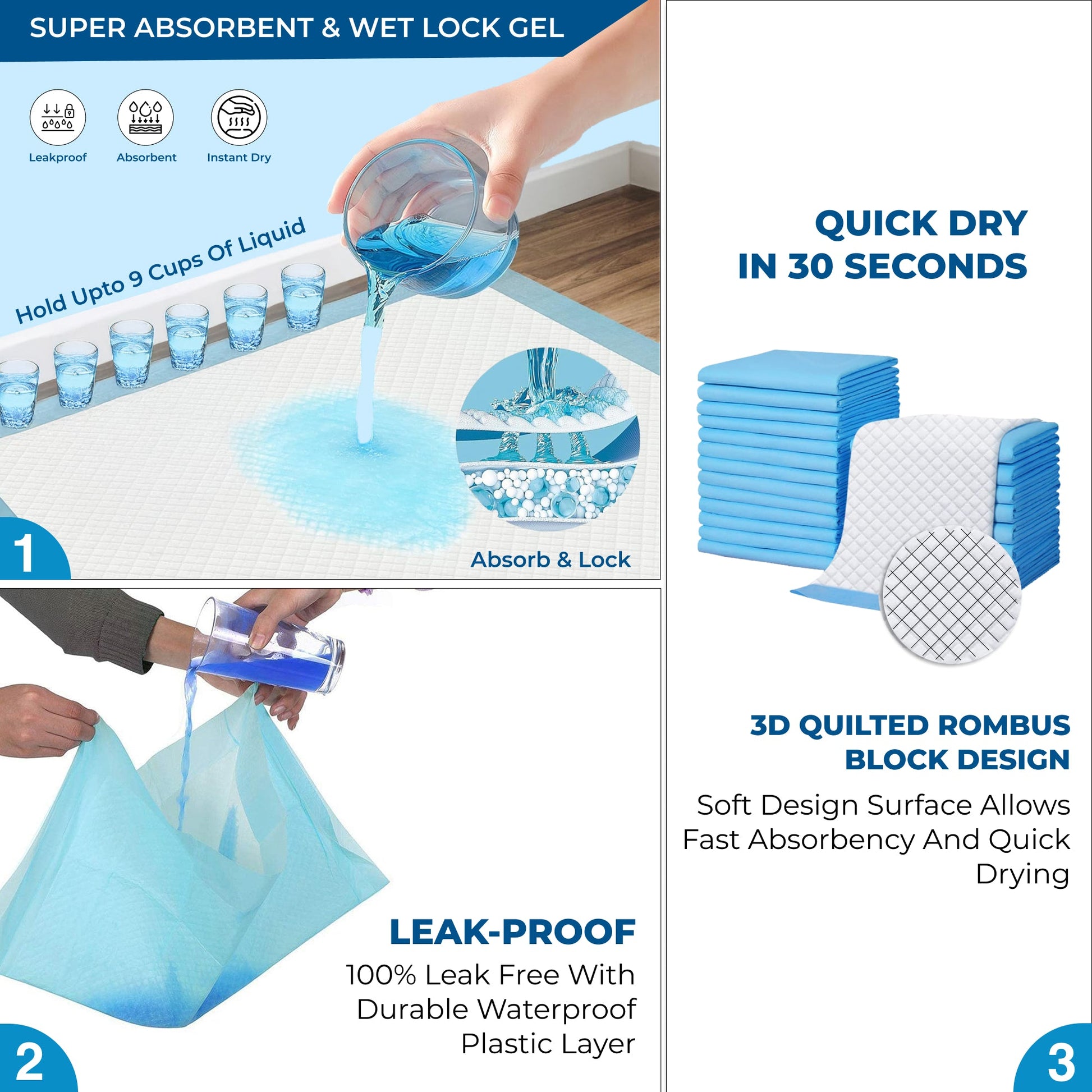 Pet Training Pee Pads with Adhesive Tape for Small Dogs - PETSAPIENS