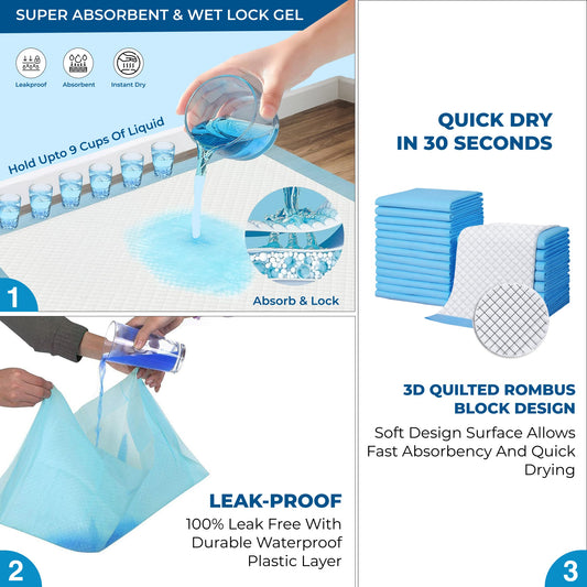 Pet Training Pee Pads with Adhesive Tape for Small Dogs - PETSAPIENS