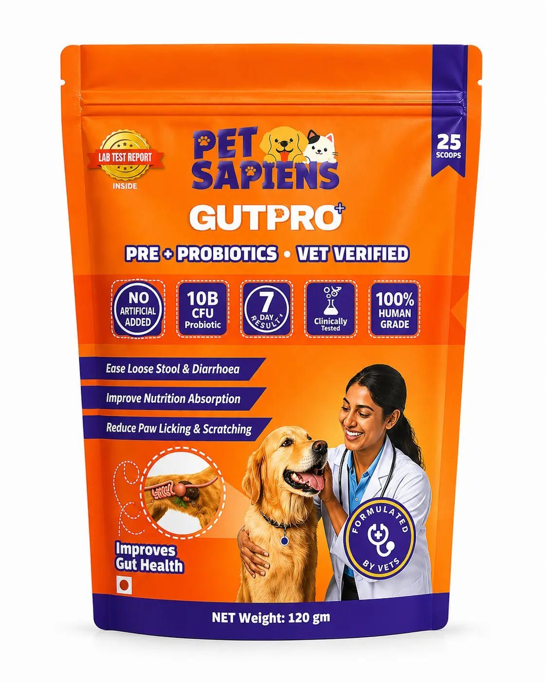 Pre + Probiotics Formula for Dog - PETSAPIENS