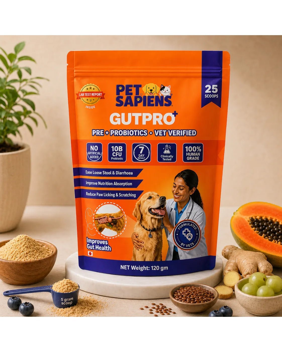 Pre + Probiotics Formula for Dog - PETSAPIENS