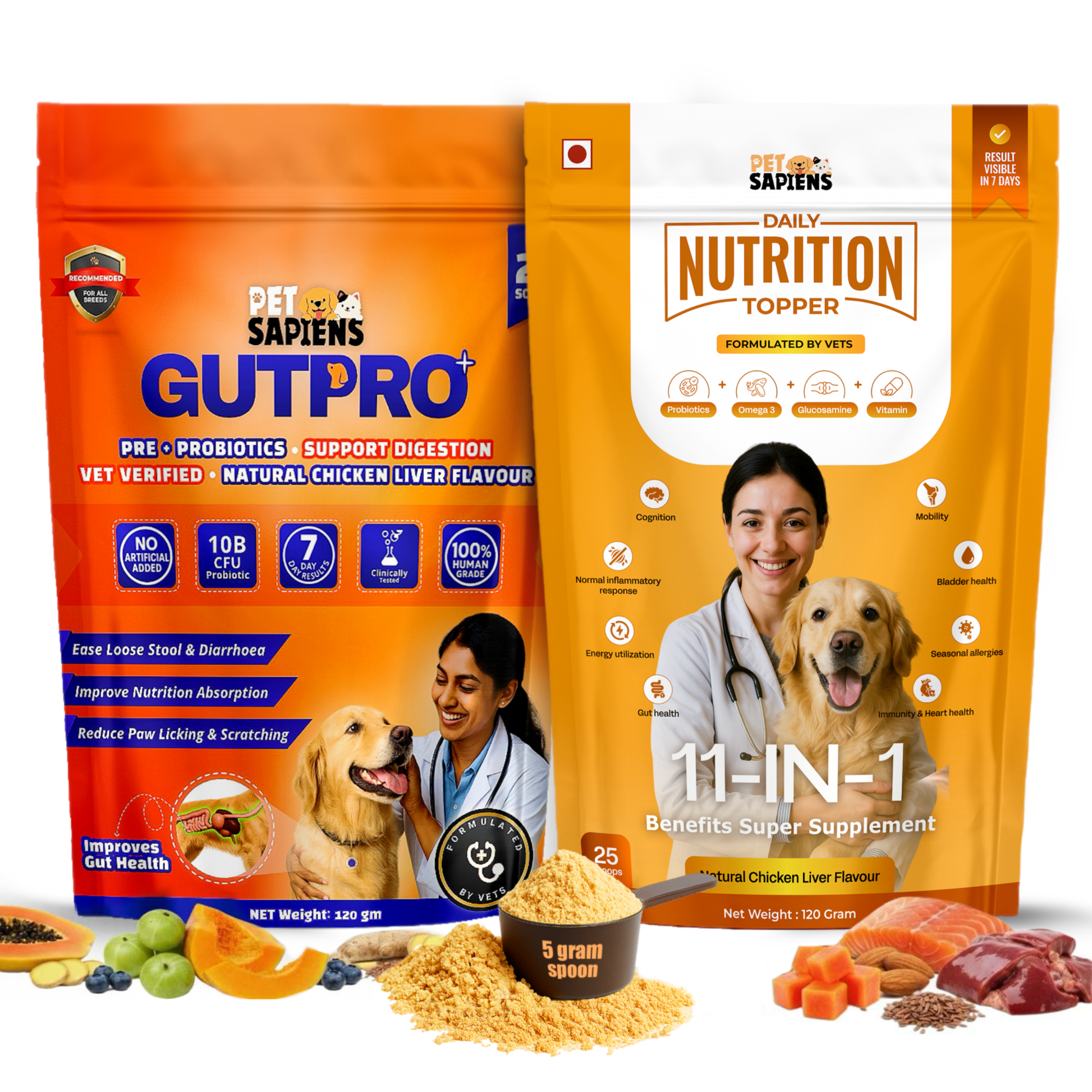 Pre + Probiotics Formula for Dog Gut Health - PETSAPIENS