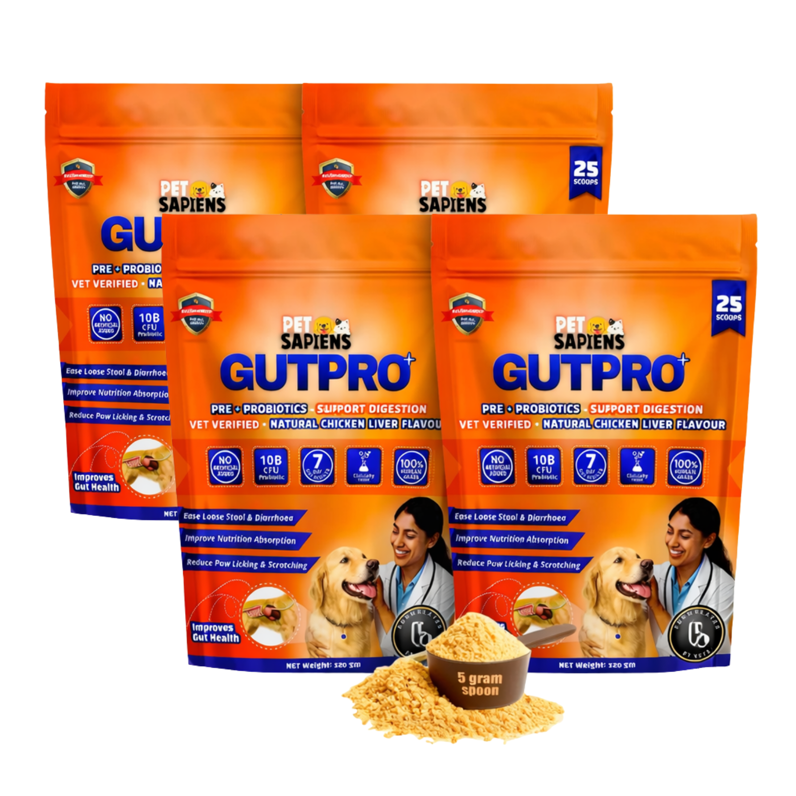 Pre + Probiotics Formulated for Dog Gut Health - PETSAPIENS