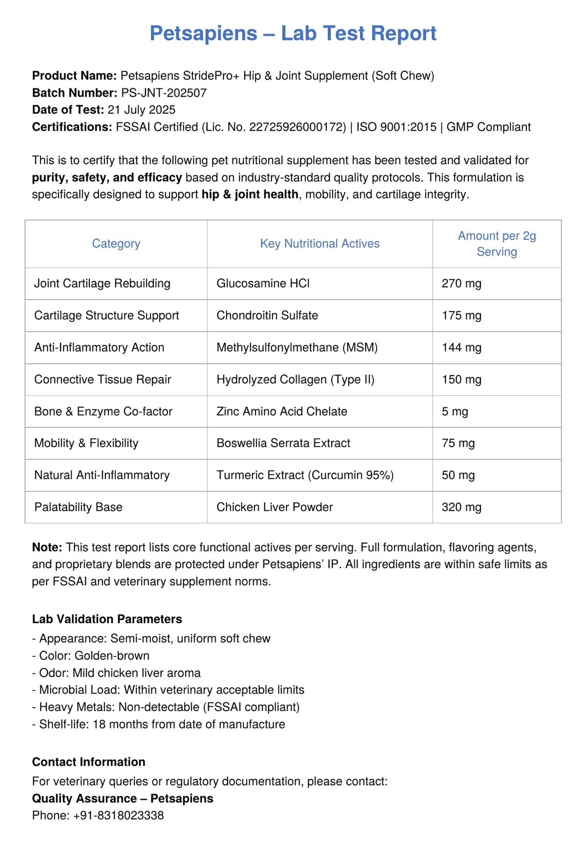 StridePro+ Clinical Test Report
